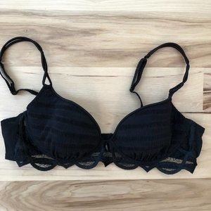 LA PERLA Black Lace Bra Size M